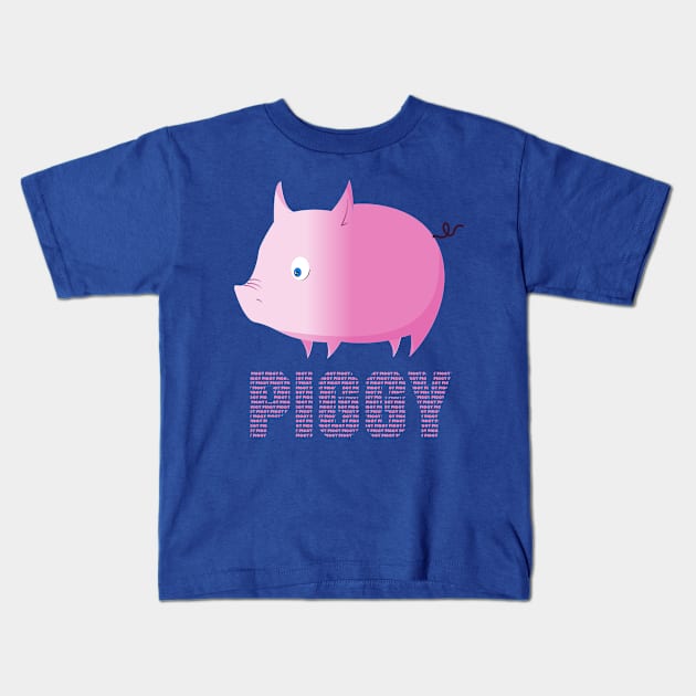 Pig Piggy gift Pink funny Cute Adorable Samcyo Sweet Kids T-Shirt by Samcyo